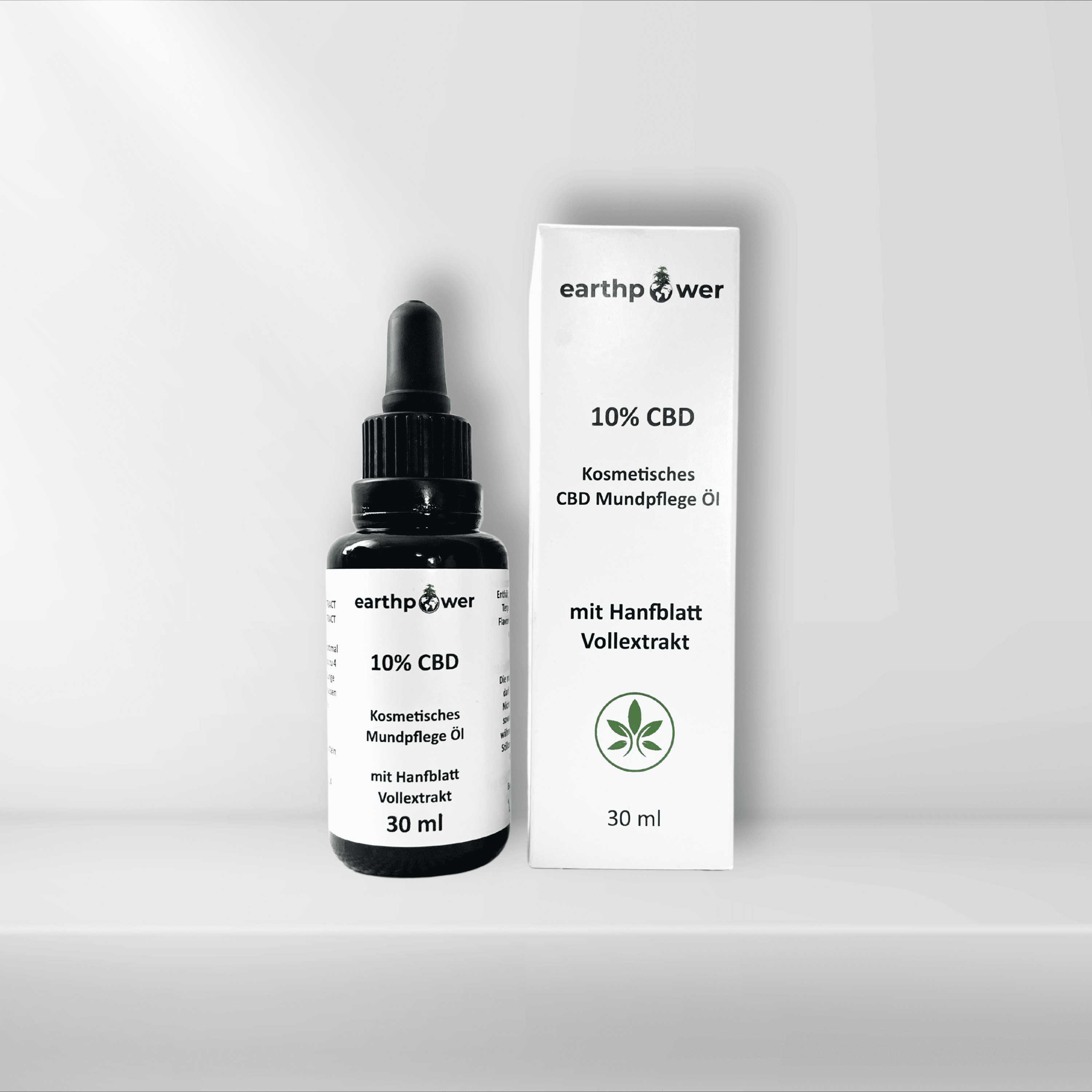 Kosmetisches CBD Mundpflegeöl 10% mit Hanfblatt Vollextrakt